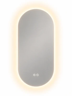 LED spogulis ar apsildes funkciju ALBA, 90 x 45 cm, 2700-6500K, 22W, 2541Lm, IP44